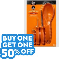 Buy 1 and Get 1 50% off on Select Pumpkin Carving Kits and Giveaways at Target