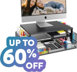 Up to 60% off on Hundreds of Home Office Furniture & Accessory Items at Amazon