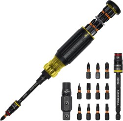 Klein Tools KNECT 16-in-1 Impact Rated Hybrid Screwdriver Bundle Set - $19.98