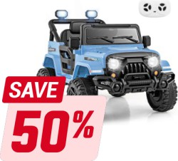 Save 50% off on a Nice Selection of Styles of Electric Ride-Ons for Children