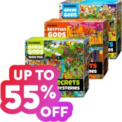 Save up to 55% off on Hundreds of Jigsaw Puzzles for Kids and Adults at Amazon