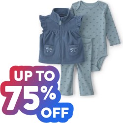 Up to 75% off on 100s of Clothing, Shoes & Accessories from Carter's at Amazon