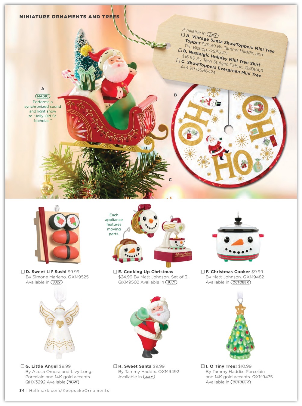 Page 36 of the Hallmark Dream Book Catalog