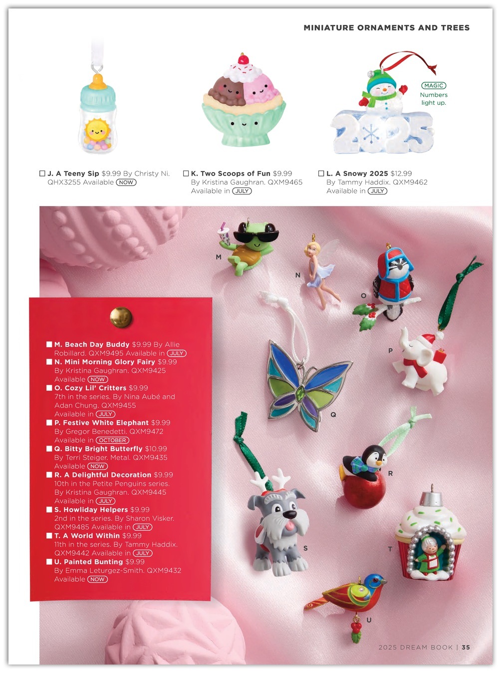Page 37 of the Hallmark Dream Book Catalog