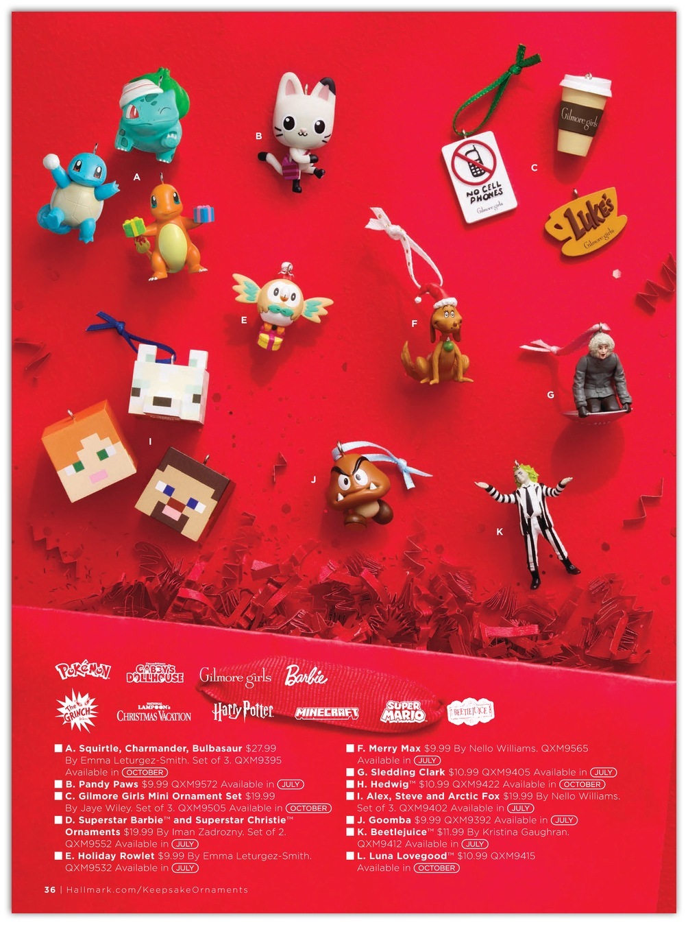 Page 38 of the Hallmark Dream Book Catalog