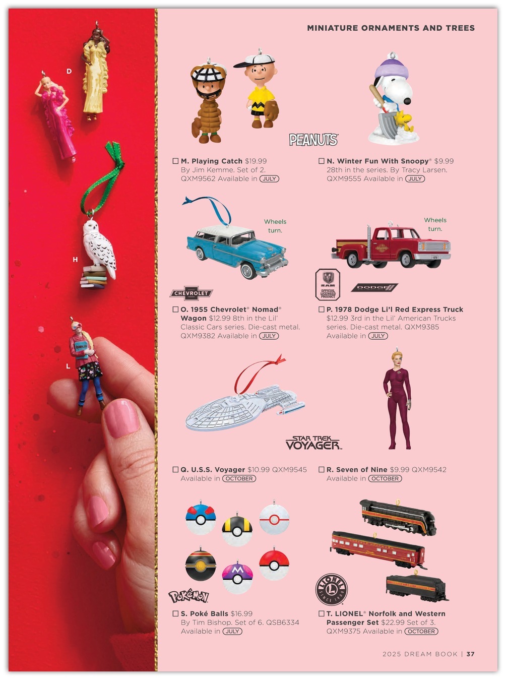 Page 39 of the Hallmark Dream Book Catalog