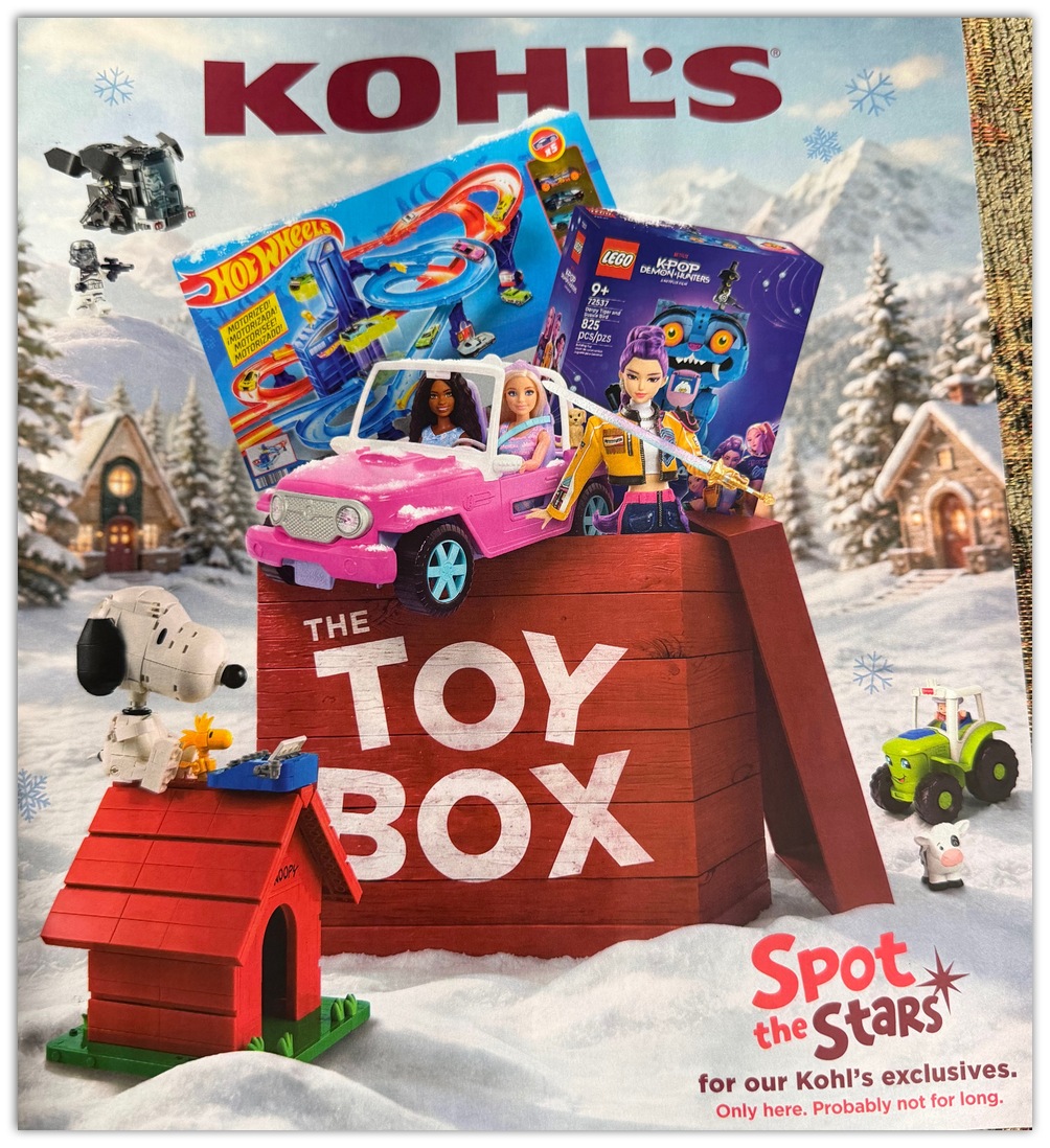 Page 1 of the Kohl's Toy Catalog