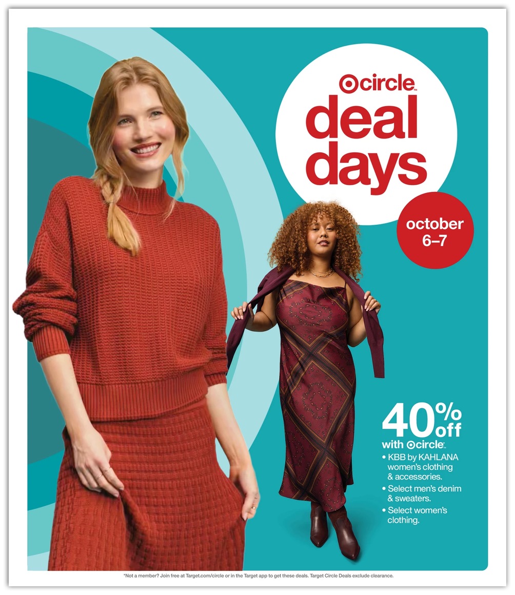 Page 1 of the Target Weekly Ad