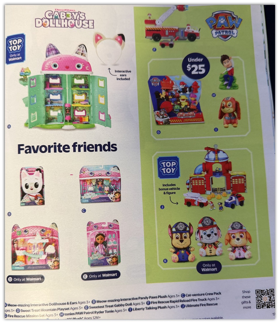 Page 72 of the Walmart Toy Catalog